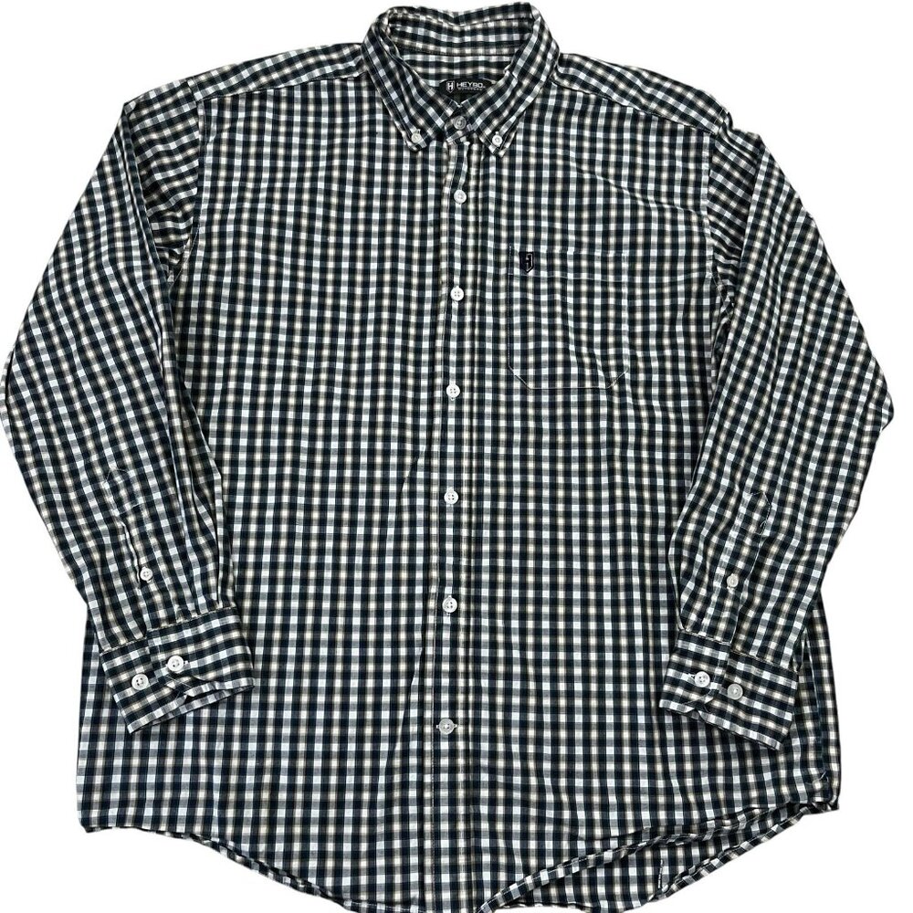 Heybo Button front shirt Men's size M